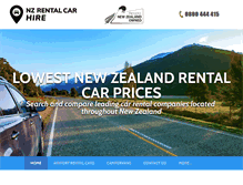 Tablet Screenshot of nzrentalcarhire.com